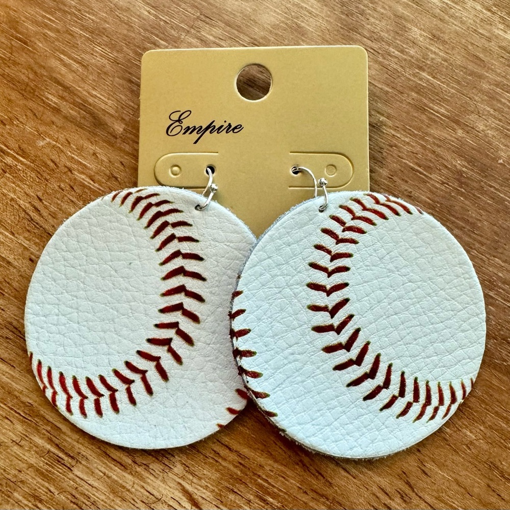 Baseball earrings NWT